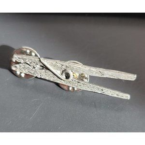 Fine Pewter Clothespin Lapel Pin by GG Harris 1991 Vintage Ct549